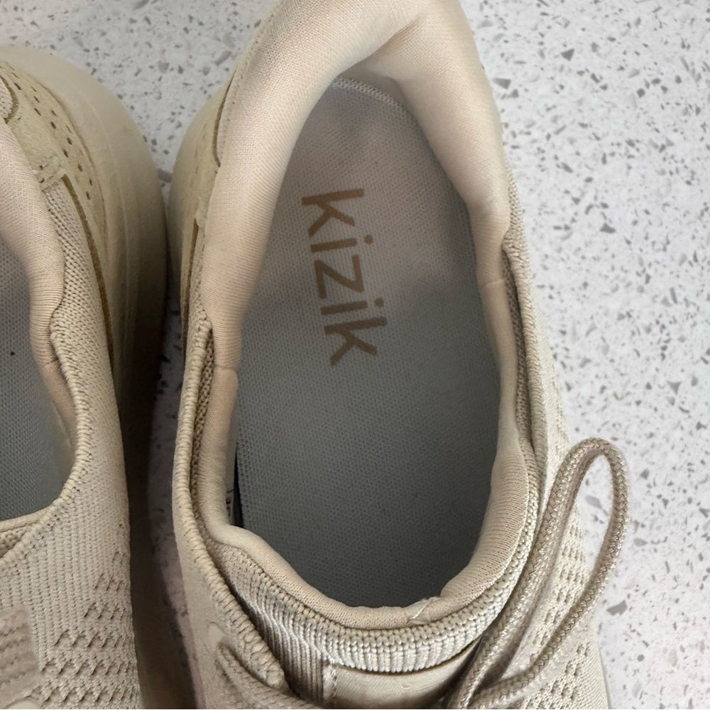 Kizik Lima Shoes Size Women's 8 Wide Men's 6.5 Wide Cream Beige - Picture 6 of 8